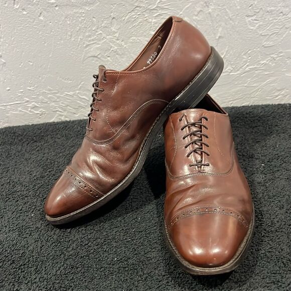 ?? ALLEN EDMONDS Fifth Avenue Cap-Toe Oxford Dress Shoe Size 9.5 C - EXCELLENT main image 16